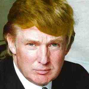 Photo of Donald Trump, heavily compressed